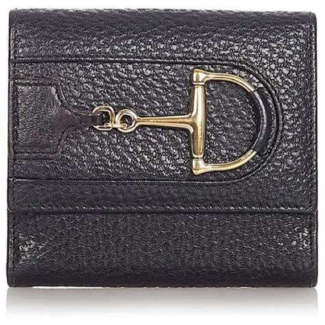 gucci hasler leather wallet|Gucci leather wallet women.